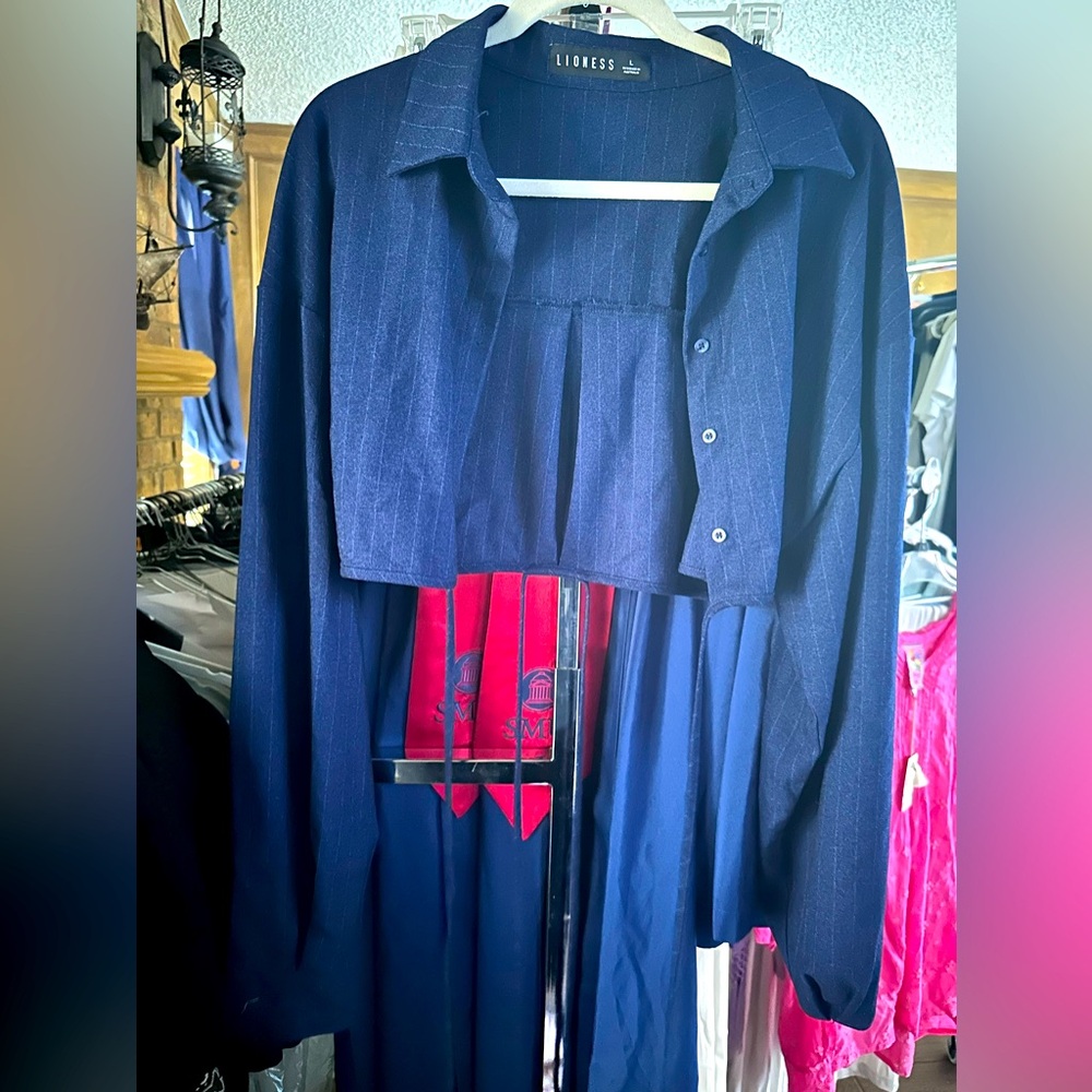 Denim crop jacket